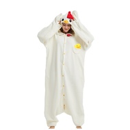 White Rooster Kids PAJAMASEA Animal Onesie Child Halloween Costume Girl Cartoon Cosplay Adult Funny