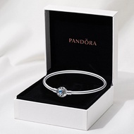 100% S925 sterling silver original Pandora jewelry bracelet pendant exquisite gift Pandora Moments Disney Aladdin Princess Jasmine Bangle