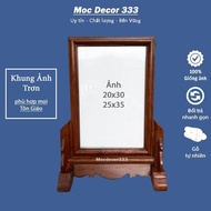 Altar photo frame, simple altar photo frame, incense wood and stone, photo size 20x30 25x35
