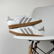 ad Originals Gazelle Indoor Low cut Skate Shoes Casual Sneakers For Men Women White/Grey