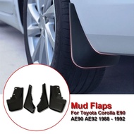 1 Set Front Rear Mud Flaps Fender For Toyota Corolla E90 AE90 AE92 1988 - 1992 ABS Splash Mud Guard 