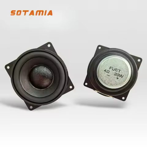 SOTAMIA 2pcs 62mm Mini Subwoofer 4 Ohm 20W AI Intelligent Robot Speaker DIY Multimedia Dual Magnetic