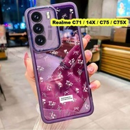 Casing Realme C71 C 71 C75 C75X C75 X 14X Casing RealmeC71 RealmeC75 RealmeC75X Realme14X Case Flowe