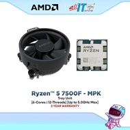 AMD Ryzen 5 7500F MPK Tray Unit AM5 Processor (6-Cores/12-Threads) | AMD Ryzen 5 7000 Series