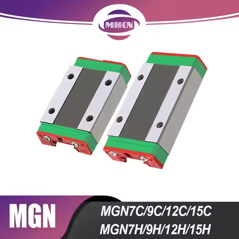 2PCS/Set MGN7C MGN7H MGN9C MGN9H MGN12C MGN12H MGN15C MGN15H Carriage Blocks For MGNR7/9/12/15 Linea
