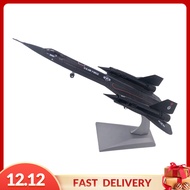 Pezhong Metal 1:144 Blackbird เครื่องบินรบ SR-71A กองทัพอากาศพร้อมขาตั้งสำหรับตกแต่ง
