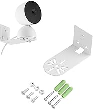 OWOKISO Adhesive Metal Wall Mount Compatible with Google Nest Cam Indoor/Outdoor Security Camera (Battery, Wired) 2nd Generation, VHB Stick On Mounting Bracket,No Drilling(1Pcs)