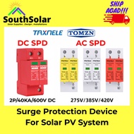 TAXNELE x TOMZN DC AC SPD Solar Surge Protection Device DC SPD 40KA 600V DC AC SPD 40KA 385V AC
