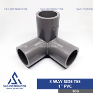 3 Way Side Tee 1" inch SCG / Tee 3 Cabang 1" AW / 3 Way Tee 1" PVC / Tee Elbow 3 Way 90° 1 inch