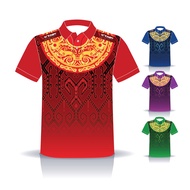 Victory 🌟 Closet 🌟 Baju T-shirt Lelaki &amp; Perempuan-Marik Empang Iban 007 Collar Cut T-Shirt