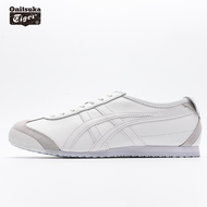 Onitsuka Tiger New Arrival JAPAN TIGER Mexico 66 Women's Leather Sneakers Men's Running Shoes Unisex Casual Sports Walking Jogging Milky White/charcoal Gray Shoe