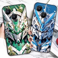 casing for TECNO Spark 40 40C 30 30C Pro Plus 4G 5G KL6 KL7 GUNDAM Matte straight Case black Soft Co