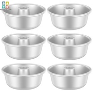 6Pcs Pound Cake Pan Nonstick Tube Cake Pan Pound Cake Mould Anodized Surface Angel Food Cake Pan for