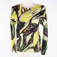 Excellent condition PLEATS PLEASE Issey Miyake 24SS PP41JK692 Tardivo BOTANICAL Long Sleeve Top, Mul