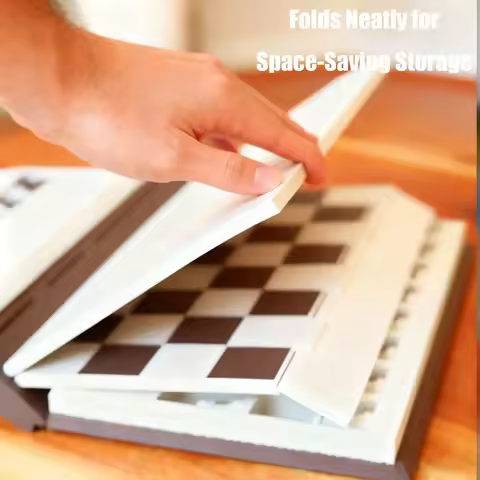 Fun & Practical 3D Printed Chess Book – New Folding Magnetic Storage Desktop Puzzle Game, Portable S