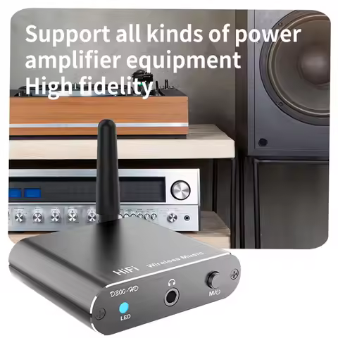 *Great D300 Wireless Receiver APTX-HD BT 5.2 HiFi Stereo Audio Adapter Support Coaxial Optical Fiber