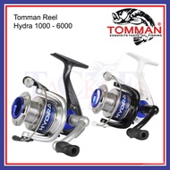 【READY STOCK】Tomman Spinning Fishing Reel Hydra 1000 - 6000 1BB BLACK/WHITE