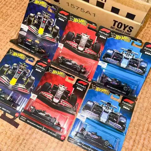 Hot Wheels 1:64 F1 Racing Premium, Red Bull, Alpine And Haas Formula 1 2025 1:64 Scale Die-Cast Cars