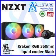 (ALLSTARS : We are Back / DIY PROMO) NZXT Kraken 360 RGB (LCD, Black) / 1.54 inch LCD with NZXT CORE RGB (RL-KR360-B1) (Warranty 6years with TechDynamic)