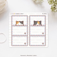 Cat Foldover Mail (folding sticker) | Pasteru Planner Journal Sticker