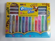 AMOS 韓國閃粉膠水glitter glue 18（
AMOS GVA10P18 Glitter Glue Set）