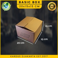 (5 PCS) KARDUS / KARTON BOX POLOS Uk. 20x15x15 CM