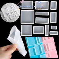 CHIHIRO1X3EE Silicone Mould Square UV Epoxy Pendant Jewelry Making Tools
