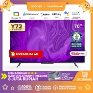 TERBAIK [GOOGLE TV] COOCAA 70 INCH SMART LED TV-FLICKER FREE (COOCAA