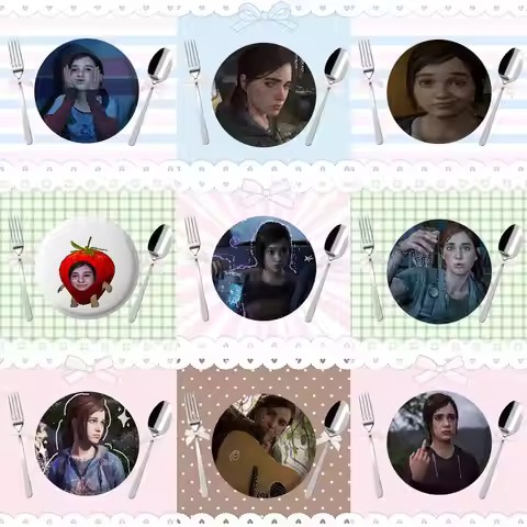 Cute Williams-S E-Ellie Instagram-style Cartoon Badges, Versatile Decorative Accessories And Gifts