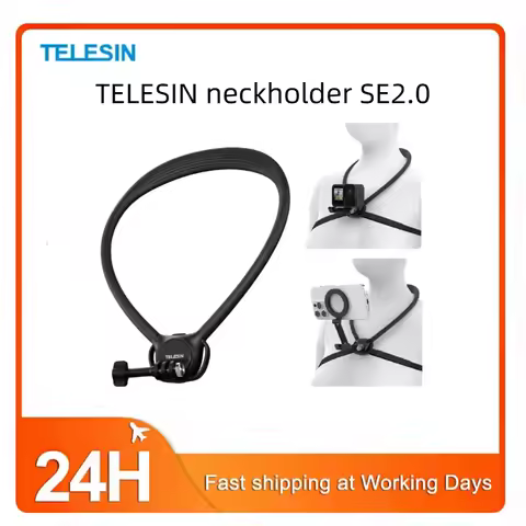 TELESIN Phone Action Camera 2 in 1 Neck Hold Mount for GoPro Insta360 DJI OSMO Action