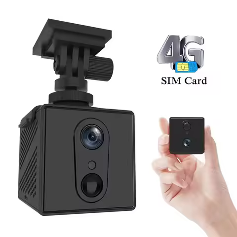 HD Mini Camera WiFi/4G SIM Card 3000mAh 5MP 6X Zoom Wireless Smart IP Camera Two-way Voice Intercom 