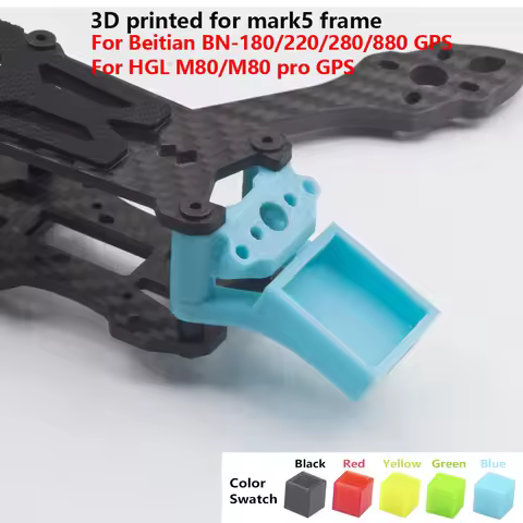 3D Printed GPS module Mount TPU Holder Fixed Bracket Seat for M80 PRO BN-180/220/280/880 for FPV Rac