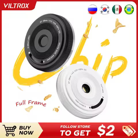 VILTROX AF 28mm F4.5 Autofocus Full Frame Lens Ultra-thin for Camera Photography with Sony E Mount A