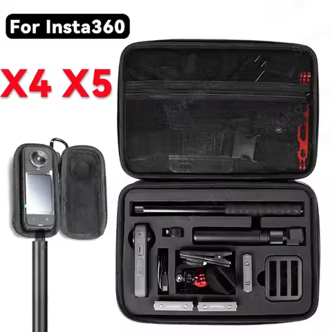 For Insta 360 X5 X4 Carrying Case for Insta 360 X4 X5 Storage Case Box Hard Shell Bag Travel Case Fo