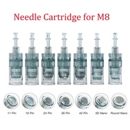 10/20Pcs Dr. Pen M8 Needle Cartridges Bayonet Cartridges 11 16 36 42 Nano Needle MTS Micro Needling for Dr pen M8 Microneedling