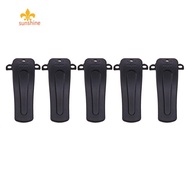 5pcs Interphone Back Clip Practical Fixing Clip 2-Way Radio Accessories for Baofeng BF-666S BF-777S 