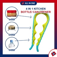 Multi-purpose four-in-one can opener anti-slip bottle opener kitchen cans capping device dapur pembu