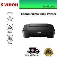 Canon Pixma E410 Compact All in One Inkjet Printer /Print/Scan/Copy/Color/Black/ 3 Year Warranty