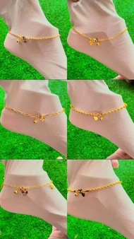 916 Gold Anklet Women | Premium Bangkok Gold Style | Adjustable