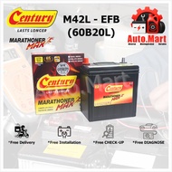 Bateri Kereta / Car Battery - Century Marathoner Max - EFB - M42L/R / 60B20L/R