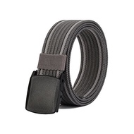 Nylon Belt Men % Gangnam % Climbing Belt Work Wear Durable Lightweight Adjustable Unisex S-class Belt Self-Defense Forces Clothing Ykk Buckle Plastic (Gray)