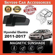 [Shop Malaysia] Hyundai Elantra 2011-2017 Epic Magnetic Sunshade [4 PCS]