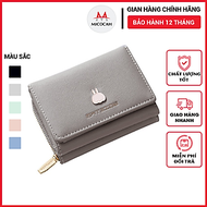 Ví nữ ngắn mini cầm tay BATSIOE nhỏ gọn nhiều ngăn đựng tiền dễ thương da cao cấp cực đẹp giá rẻ BS0