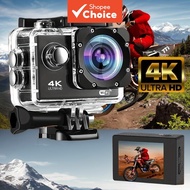 4K Ultra HD WiFi Action Camera 170° Wide Angle Waterproof Sports Cam for Helmet