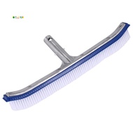 18 Inch Outdoor Pool Wall Brush Swimming Pool Cleaning Tool Aluminum Handle for Pond Spa  Pools Alga