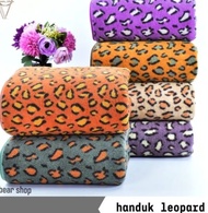COD TOWEL/ HNADUK MANDI DEWASA MICROFIBER UKURAN 70x140cm MOTIF LEOPARD/MACAN/TOWEL