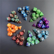 【HOT SALE】 7 Pcs1set Galaxy Series Style Dnd Dice Set D4 D6 D8 D10 D12 D20 Multi-Sided Dice For Trpg
