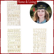 AOTO Gold Glittering Large Letter Sticker 3D Metallic Letter Number Sticker for Craft