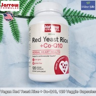ข้าวยีสต์แดง Red Yeast Rice 600mg + Kaneka Q10® 50mg 120 Veggie Capsules - Jarrow Formulas