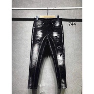 quần bò jean nam dài dsq đen xanh rách kiểu đẹpform slimfit chất vải mềm co giãn tốt hàng vnxk